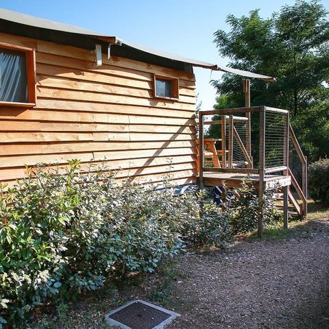 CANVAS AND WOOD TENT 4 people - Cabane Lodge sur pilotis Confort 24m² (2 bedrooms) - 10m² covered terrace