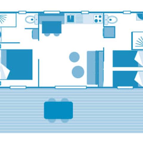 MOBILE HOME 4 people - Cottage Taos 4p 2bed 2bath Premium air conditioning