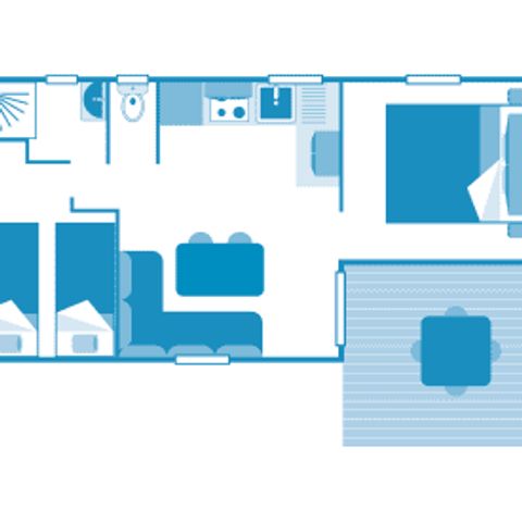 MOBILE HOME 4 people - Cottage Castor 4p 2ch 1sdb ***