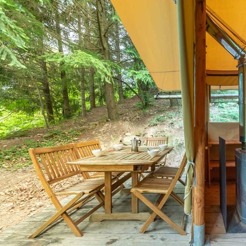 CANVAS AND WOOD TENT 5 people - Cabane