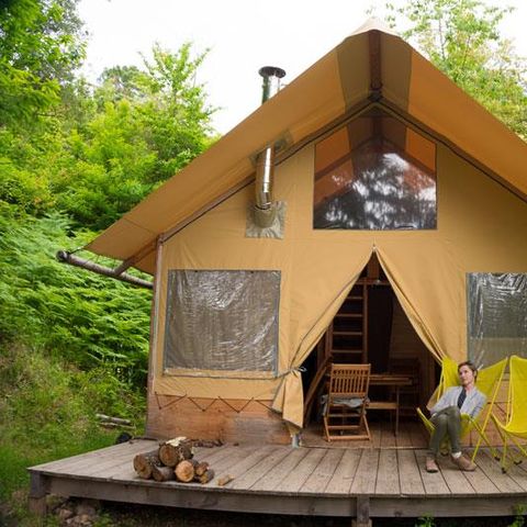 CANVAS AND WOOD TENT 5 people - Cabane
