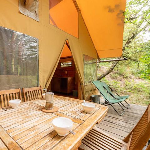 CANVAS AND WOOD TENT 5 people - Cabane