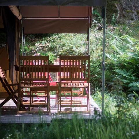 CANVAS AND WOOD TENT 5 people - Safari