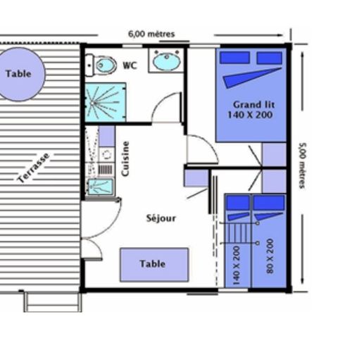 CHALET 5 people - Comfort 4/5 Pers 20m² + 10m².