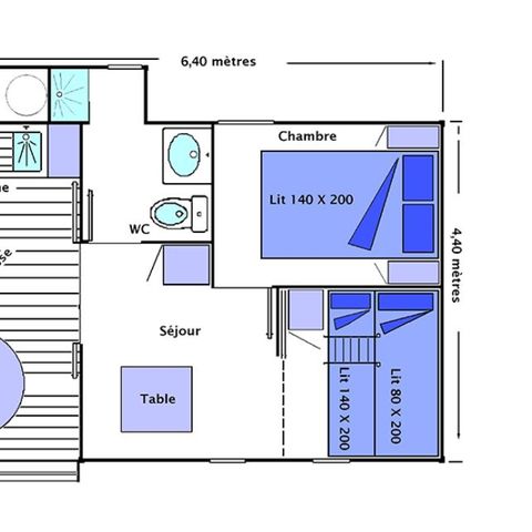 CHALET 5 people - Summer comfort - 2 bedrooms - TV - PLANCHA - WIFI