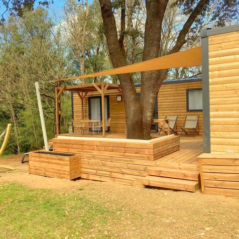 Mobile home 8 persons - Sunêlia Luxe Lodge with jacuzzi - 4 bedrooms