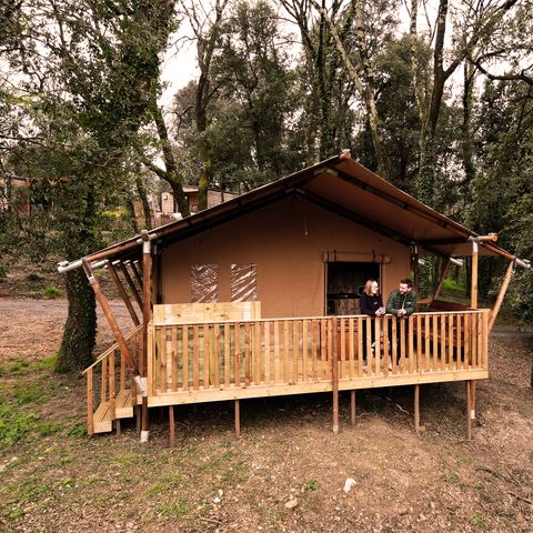 CANVAS AND WOOD TENT 5 people - Lodge Prestige Plus Tent 2 Bedrooms - 5 Pers