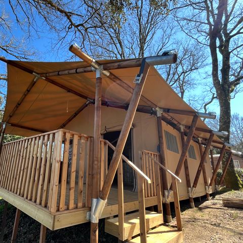 CANVAS AND WOOD TENT 5 people - Lodge Prestige Plus Tent 2 Bedrooms - 5 Pers