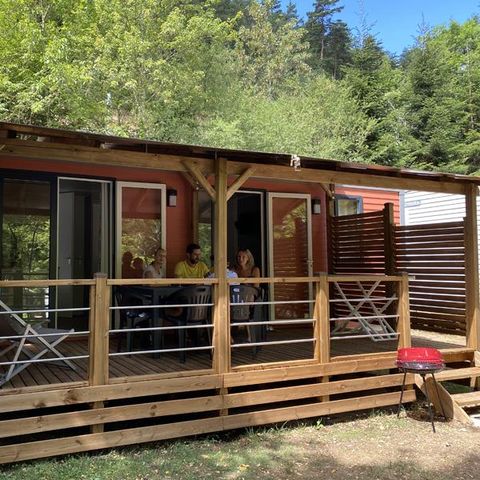 MOBILE HOME 5 people - Cottage Premium 2 bedrooms with covered terrace + Air conditioning + TV + Dishwasher
