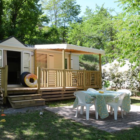 MOBILE HOME 6 people - Résidence LOUISIANE Comfort 3 bedrooms + Semi-covered terrace + TV