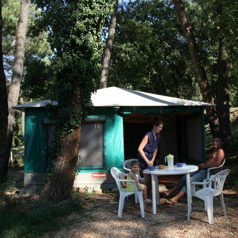 Canvas bungalow 4 persons - BASILIC