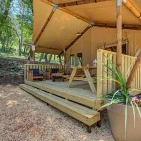 CANVAS AND WOOD TENT 4 people - Lodge Prémium 4 persons