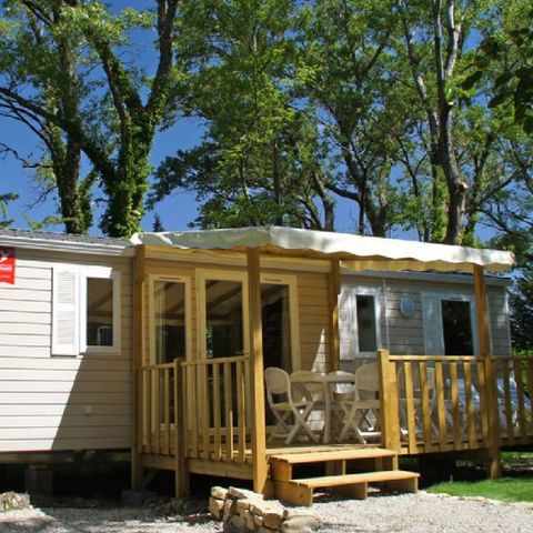 MOBILE HOME 6 people - Comfort mobile-home 33m² 3 bedrooms - semi-covered terrace - air-conditioning 6 pers