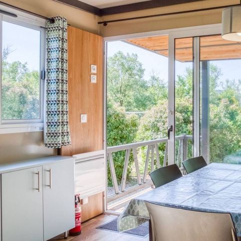 CHALET 5 people - Chalet Confort 25m² 2 bedrooms - covered terrace - air conditioning 5 people