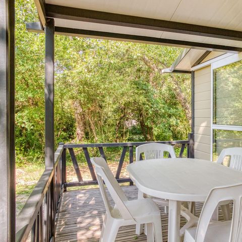 CHALET 5 people - Chalet Confort 25m² 2 bedrooms - covered terrace - air conditioning 5 people