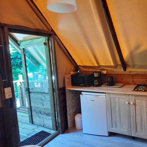 CANVAS AND WOOD TENT 5 people - Amazone Lodge, no sanitary facilities