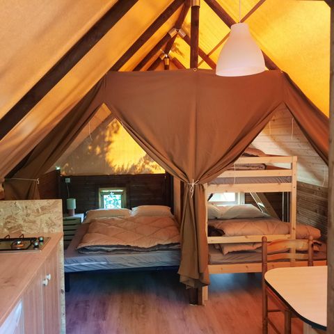CANVAS AND WOOD TENT 5 people - Amazone Lodge, no sanitary facilities