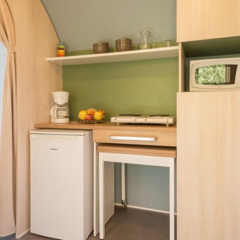 CANVAS AND WOOD TENT 4 people - Coco Sweet 16m² - without sanitary facilities