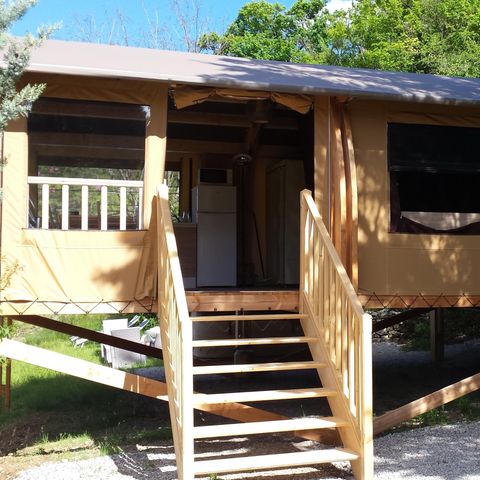 CANVAS AND WOOD TENT 5 people - Toilé Nature Luxe 32m² - Jacuzzi - 4 adults + 1 child