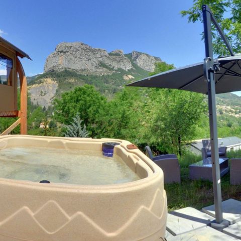 CANVAS AND WOOD TENT 5 people - Toilé Nature Luxe 32m² - Jacuzzi - 4 adults + 1 child