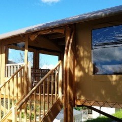 CANVAS AND WOOD TENT 5 people - Toilé Nature Luxe 32m² - Jacuzzi - 4 adults + 1 child