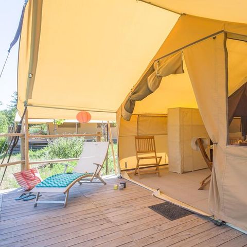 CANVAS AND WOOD TENT 5 people - Ciela Nature tent - 2 bedrooms (without sanitary facilities)
