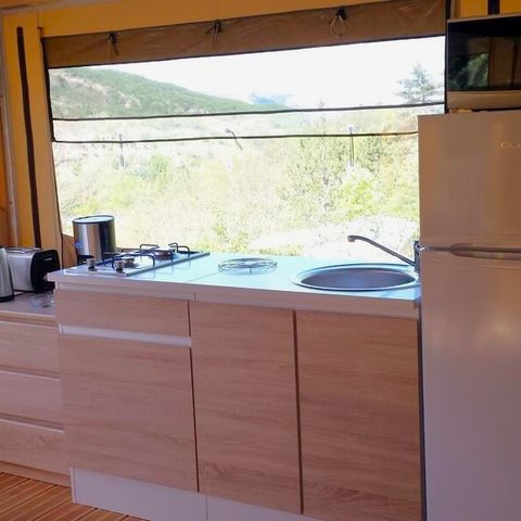 TENT 5 people - Ciela Nature Lodge SPA tent - 3 bedrooms - Fitted kitchen - Bathroom
