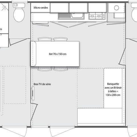 MOBILE HOME 4 people - Ciela Prestige SPA - 2 bedrooms including 1 master suite - bed linen, towels and...