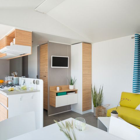 Mobile home 6 persons - Mobile home Prestige SPA - 3 bedrooms including 1 master suite - sheets, towels and plancha