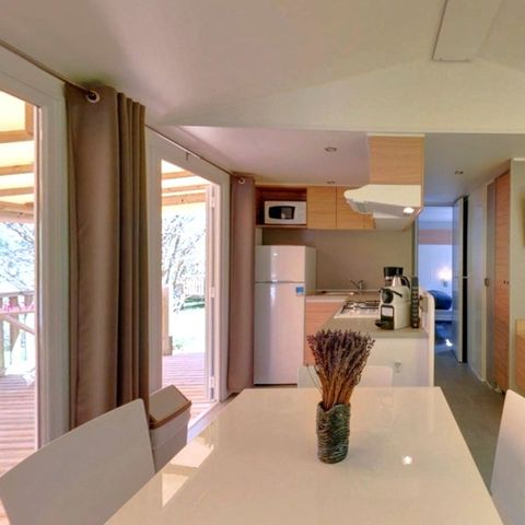 Mobile home 6 persons - Mobile home Prestige SPA - 3 bedrooms including 1 master suite - sheets, towels and plancha
