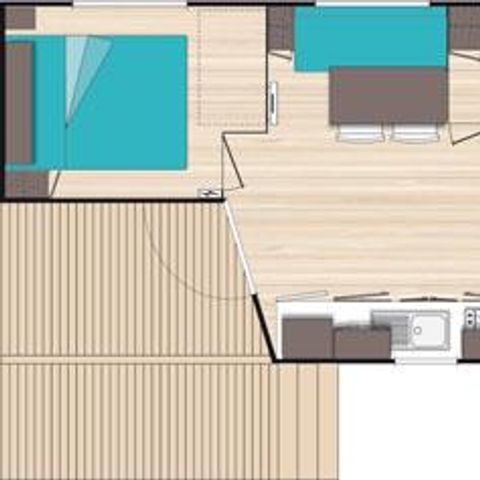 MOBILE HOME 4 people - Comfort Air conditioning 28m² - 2 bedrooms