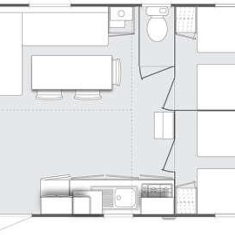 MOBILE HOME 6 people - Confort Plus Air conditioning TV 31 m² - 3 CH d