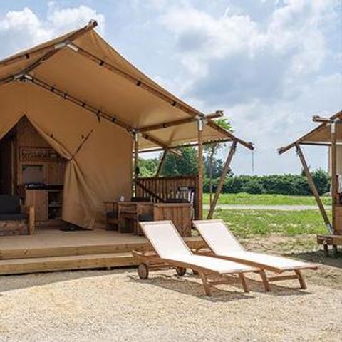 CANVAS AND WOOD TENT 7 people - SunLodge Taiga&Kambi