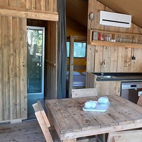 CANVAS AND WOOD TENT 4 people - Safari Tent | 2 Bedrooms | 4 Pers | 1 Bathroom | Air conditioning