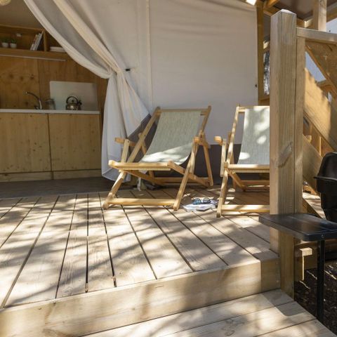 CANVAS AND WOOD TENT 5 people - Hu glamp Smart