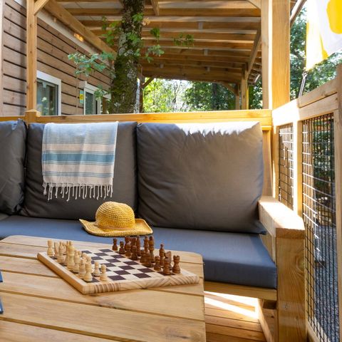 MOBILE HOME 6 people - Mobil-home | Premium | 3 Bedrooms | 6 Pers. | Terrace Lounge | Air-con.