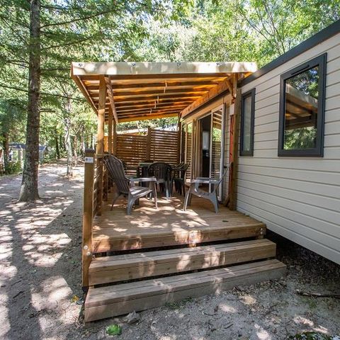 MOBILE HOME 6 people - Cottage Premium Chanterelle Trio 3 bdrm. Forest - TV - Dishwasher - Wifi