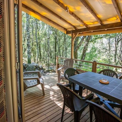MOBILE HOME 6 people - Cottage Premium Chanterelle Trio 3 bdrm. Forest - TV - Dishwasher - Wifi