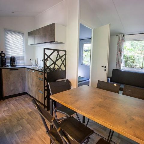 MOBILE HOME 6 people - Cottage Premium Chanterelle Trio 3 bdrm. Forest - TV - Dishwasher - Wifi