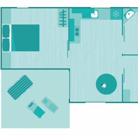 CHALET 4 people - 4p 2bed *** air-conditioned