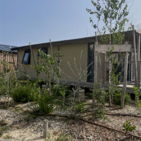 CANVAS AND WOOD TENT 5 people - TENTE LODGE "DUNE" (ext. canvas) 2 bdrm. 4/5 pl.