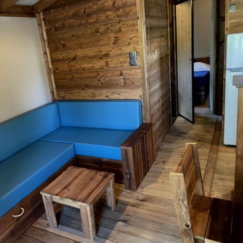 CANVAS AND WOOD TENT 5 people - TENTE LODGE "DUNE" (ext. canvas) 2 bdrm. 4/5 pl.