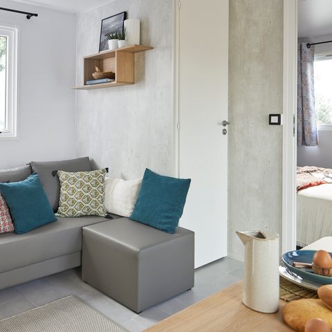 MOBILE HOME 4 people - Grand Large - 2 bedrooms - 30 m2 (+Very large 22.5 m2 semi-covered terrace)