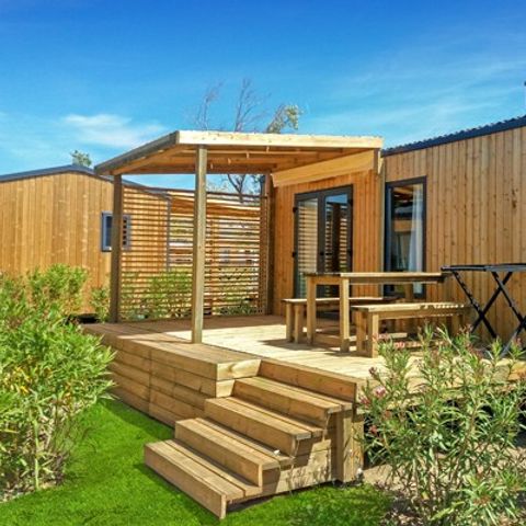 Mobile home 6 persons - Premium | 3 Bedrooms | 6 Pers | Raised terrace | Air conditioning | TV