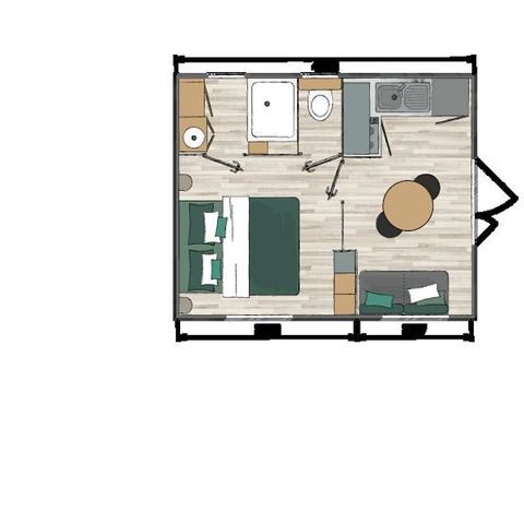 Mobile home 2 persons - DUO