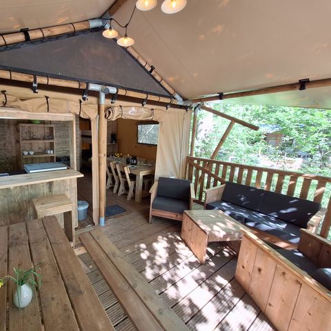 CANVAS AND WOOD TENT 6 people - Lodge SAFARI 6 pers