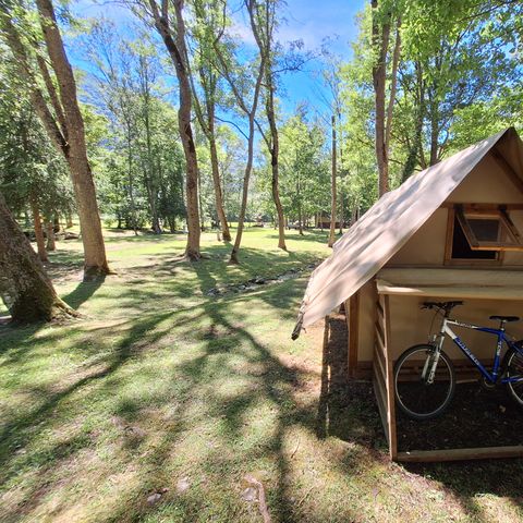 CANVAS AND WOOD TENT 1 person - Cyclo-Tent