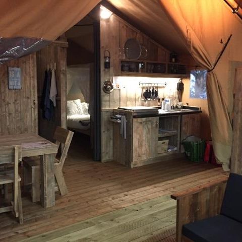 CANVAS AND WOOD TENT 4 people - Lodge WOODY 4 pers