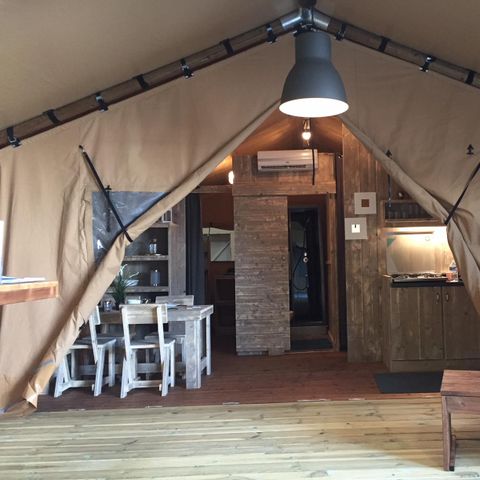 CANVAS AND WOOD TENT 4 people - Lodge WOODY 4 pers