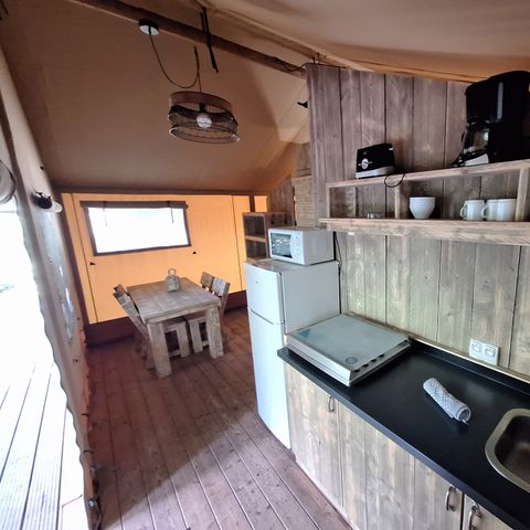 CANVAS AND WOOD TENT 4 people - Lodge Woody PMR (disabled access) 4 pers